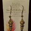 Sparkly Gold Holiday Ornament Earrings